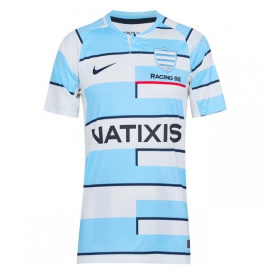 Camisola Racing 92 Rugby Equipamento Primeiro 2021-2022 Manga Curta